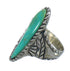 Authentic Sterling Silver Southwestern Turquoise Ring Size 7-1/2 RX62783